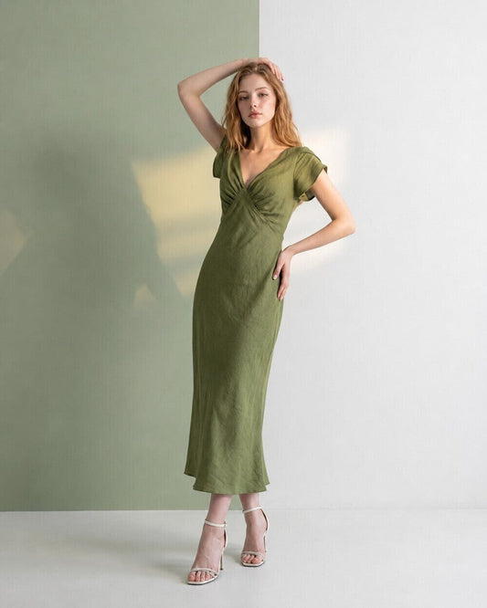 Verbena Linen Dress