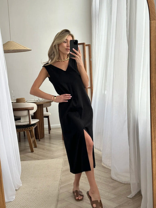 Noemi Linen Shift Dress