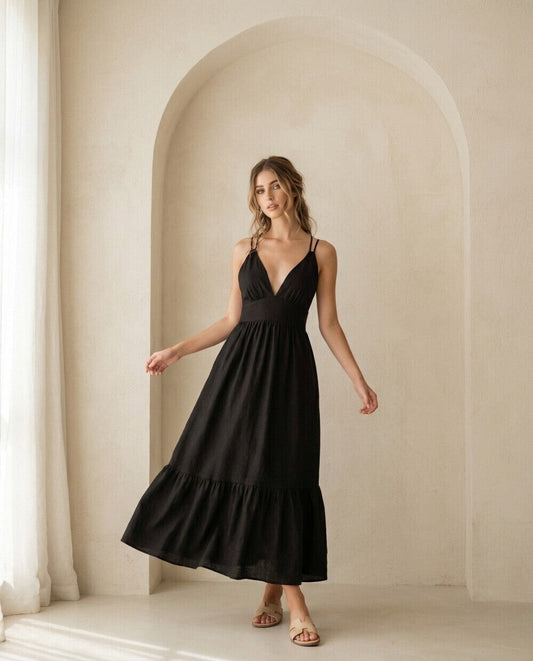 Vie Linen Maxi Dress
