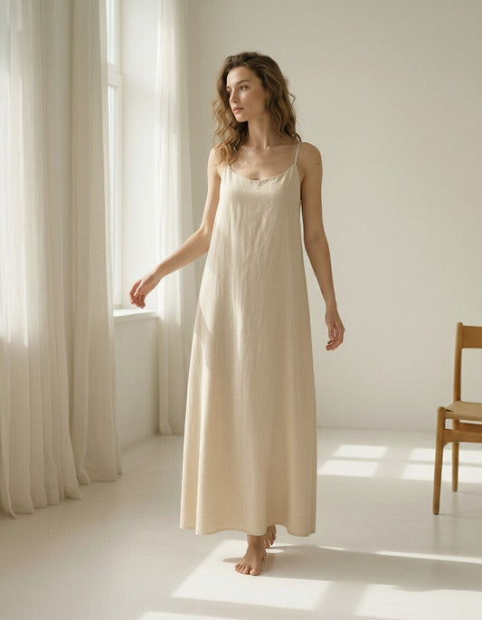 Nerina Linen Slip Dress