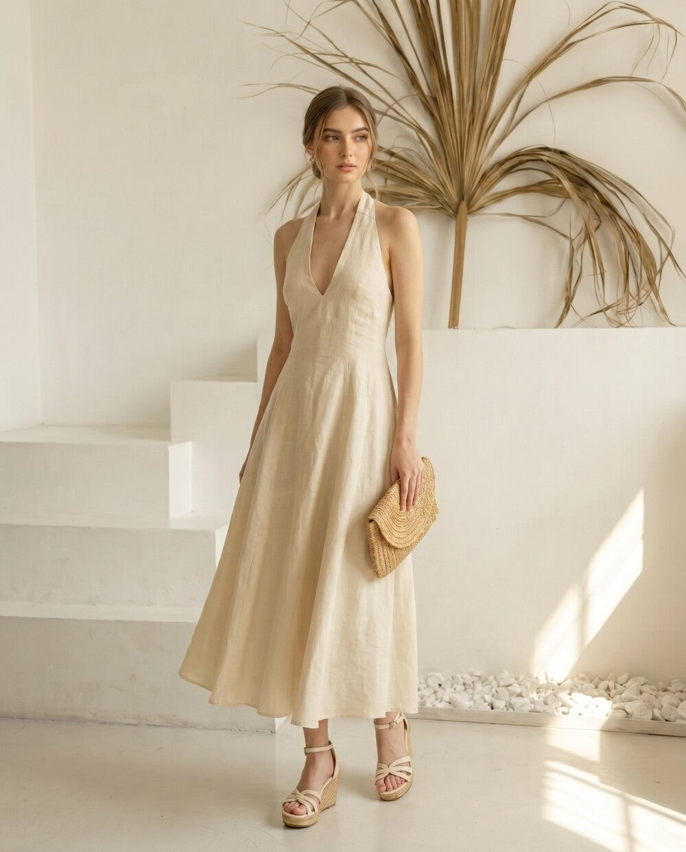 Linen Feminine Dress