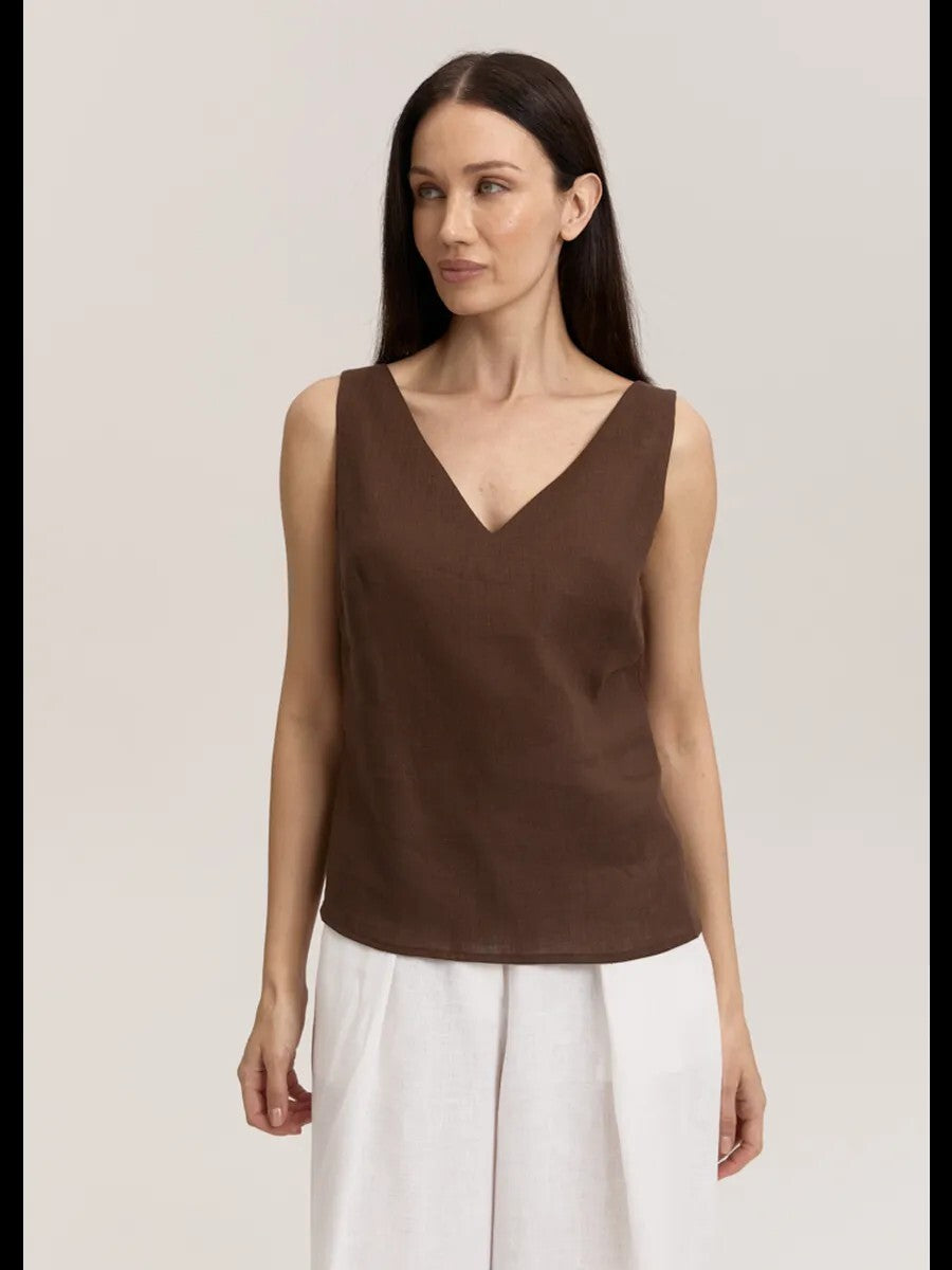 The Amour Linen Tank Top