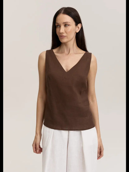 The Amour Linen Tank Top