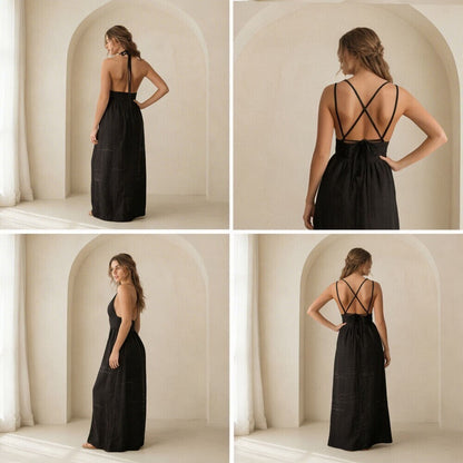 Vie Linen Maxi Dress