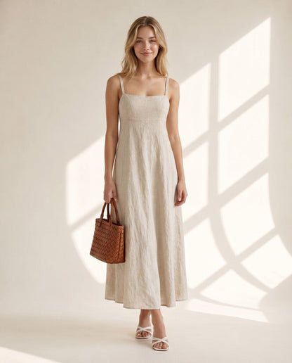 Elowyn Linen Maxi Dress
