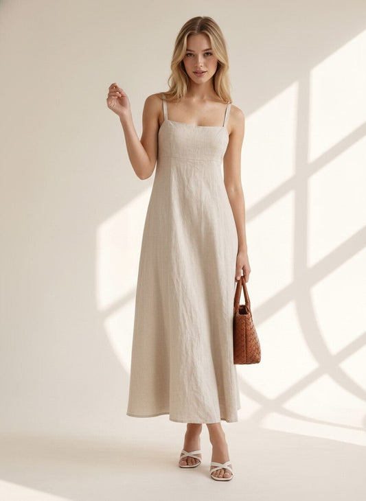 Elowyn Linen Maxi Dress