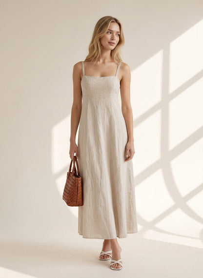 Elowyn Linen Maxi Dress