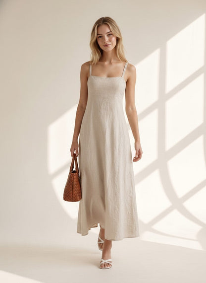 Elowyn Linen Maxi Dress