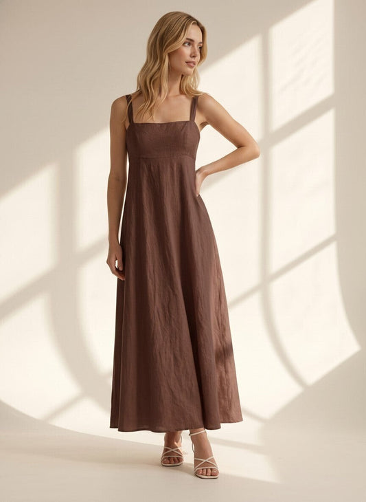Noelle Linen Maxi Dress