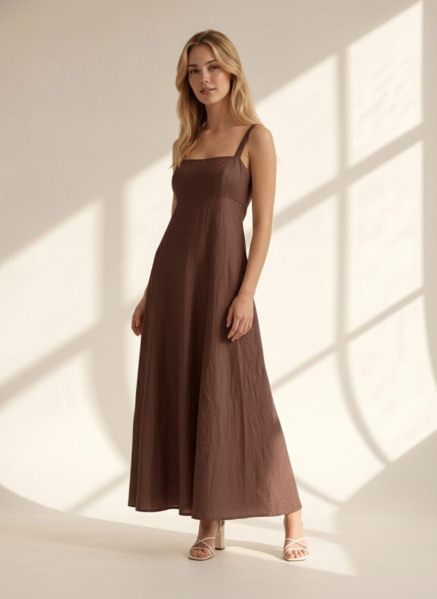 Noelle Linen Maxi Dress