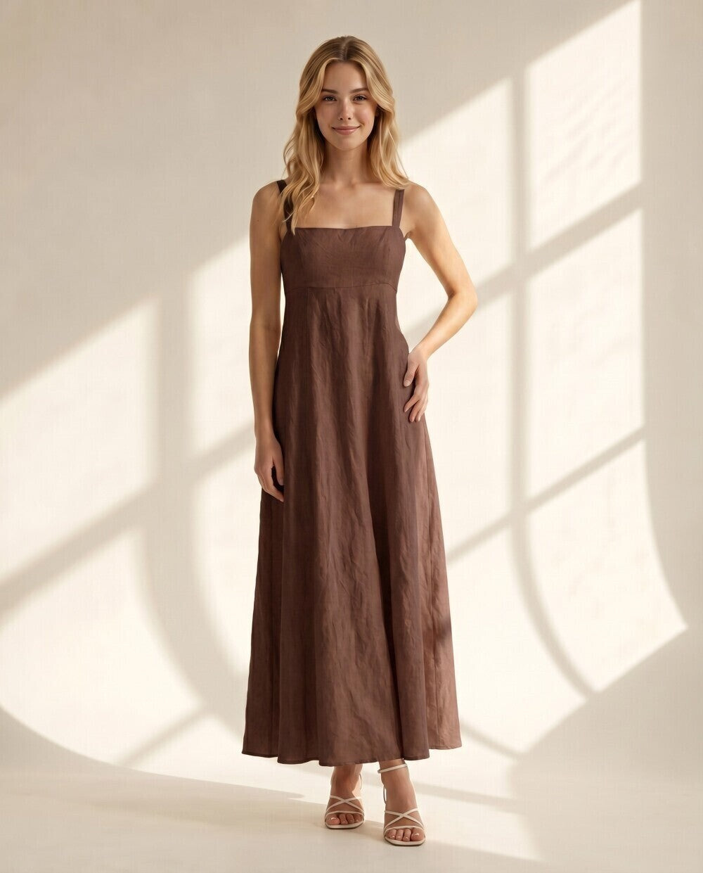 Noelle Linen Maxi Dress