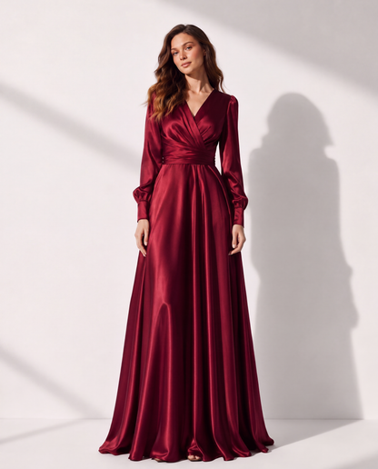 Valencia Wrap Silk Gown