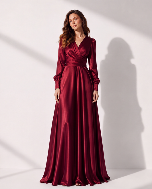 Valencia Wrap Silk Gown