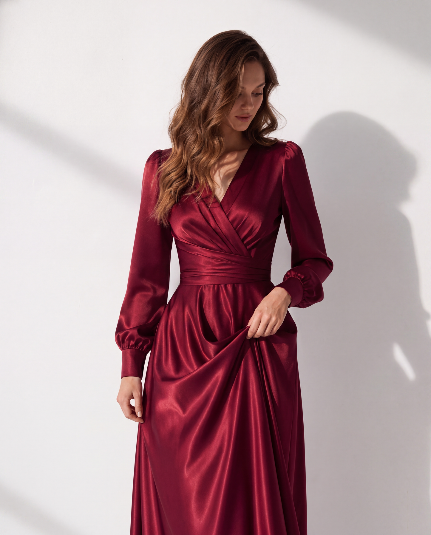 Valencia Wrap Silk Gown