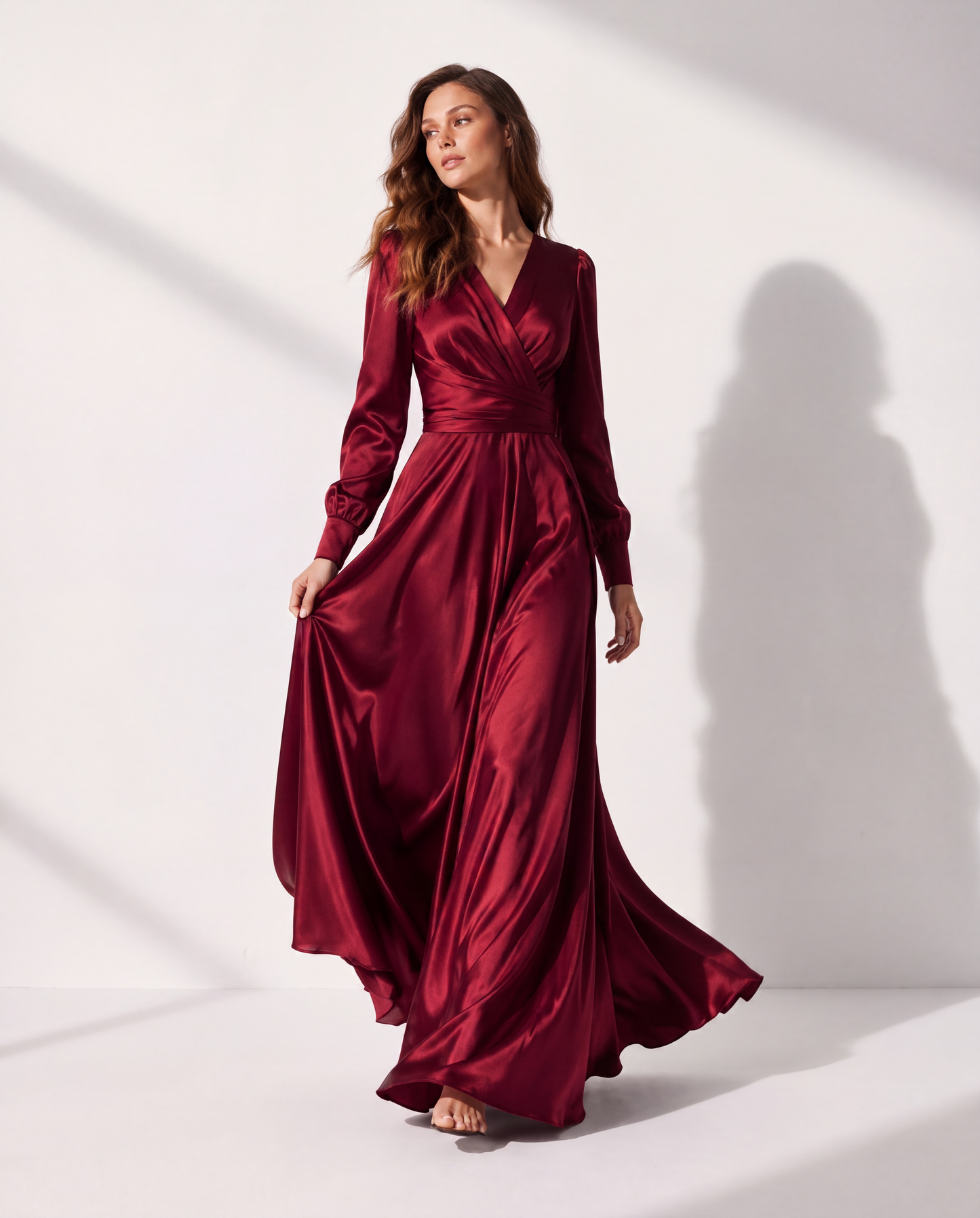 Valencia Wrap Silk Gown