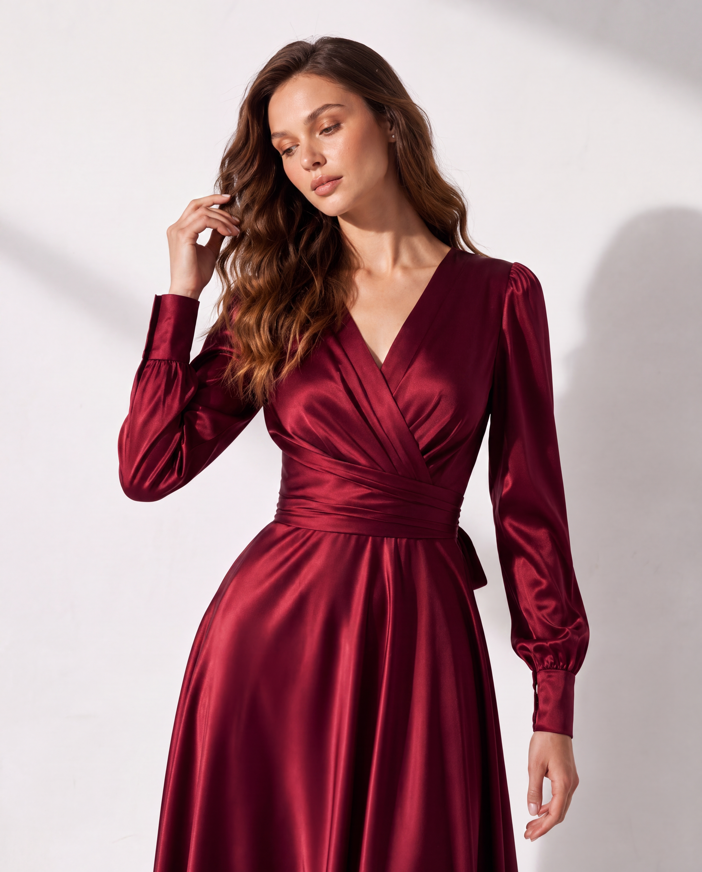 Valencia Wrap Silk Gown