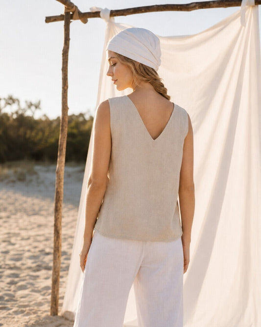 Mireille Linen Top