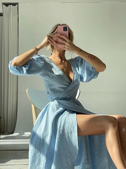 Estelle Puff Sleeve Dress