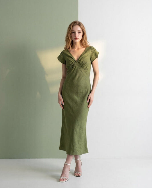 Verbena Linen Dress