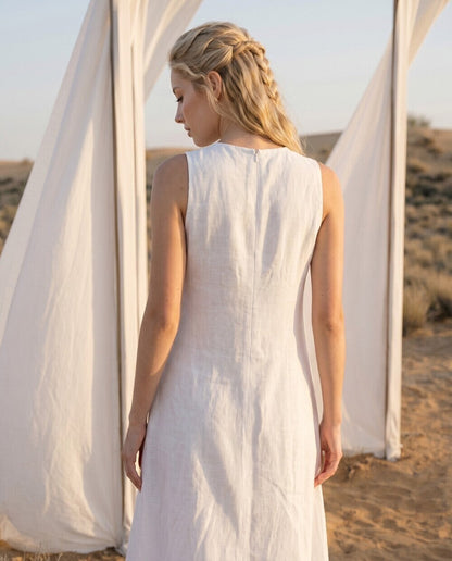 Margot Linen Midi Dress