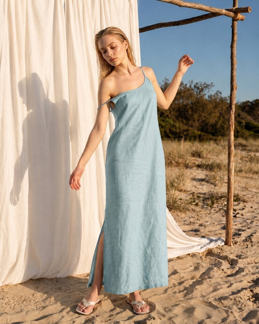 Sienna Linen Midi Dress