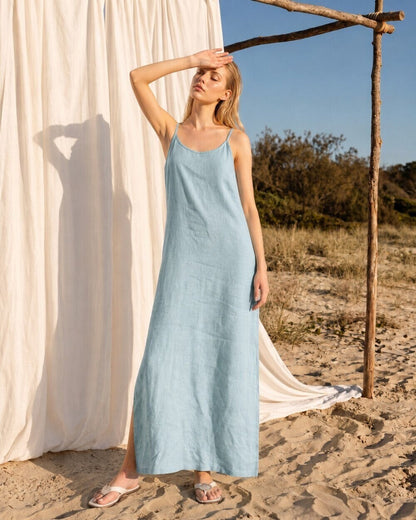 Sienna Linen Midi Dress