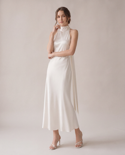 Lowe Halter Silk Dress