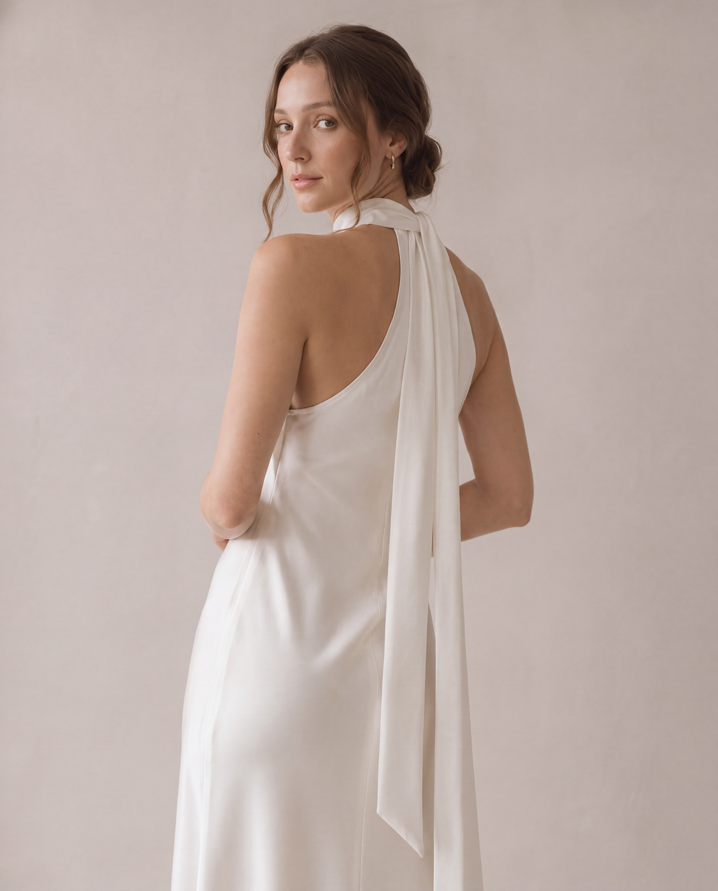 Lowe Halter Silk Dress