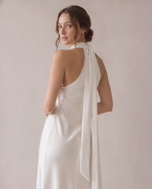 Lowe Halter Silk Dress