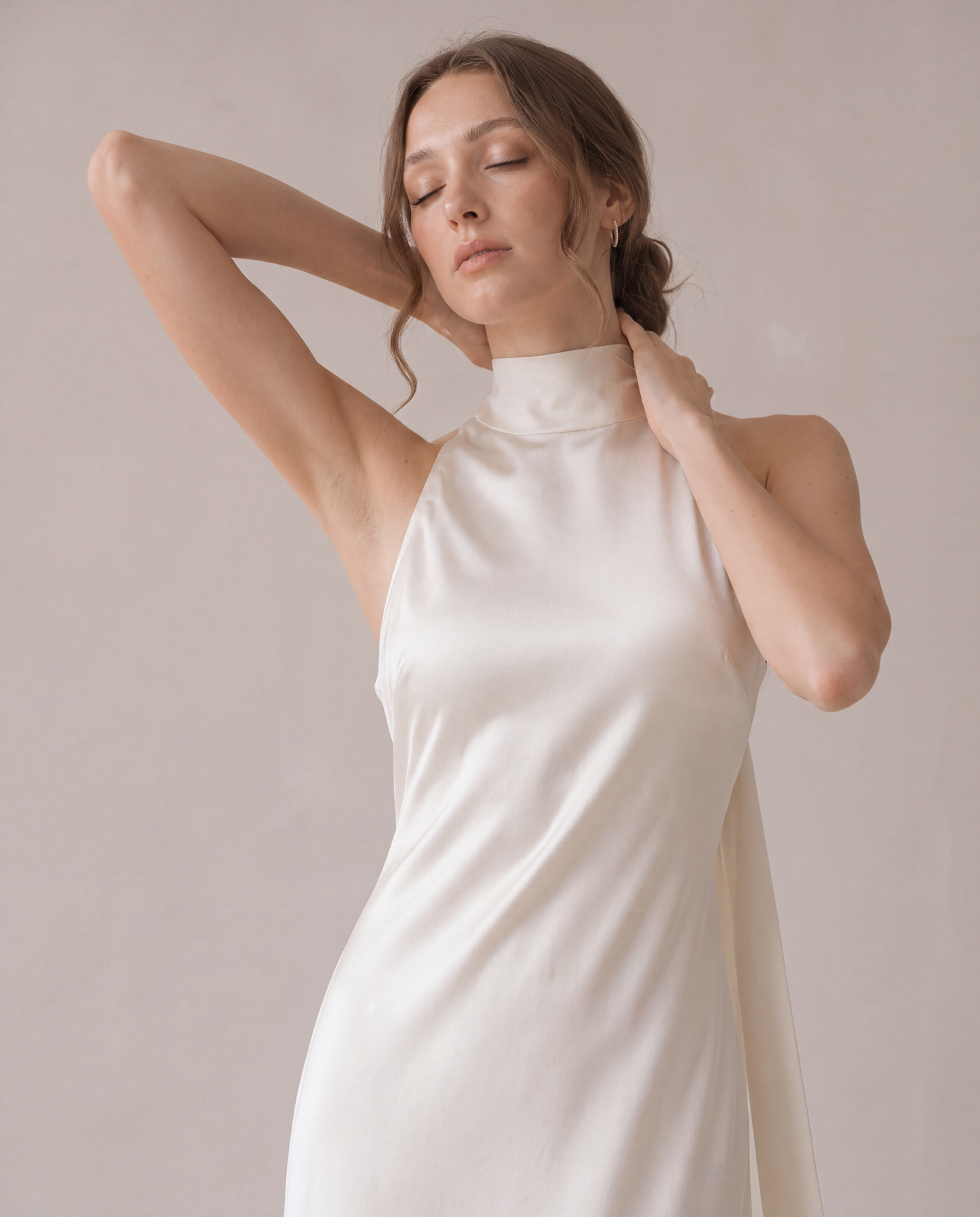 Lowe Halter Silk Dress
