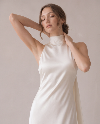 Lowe Halter Silk Dress