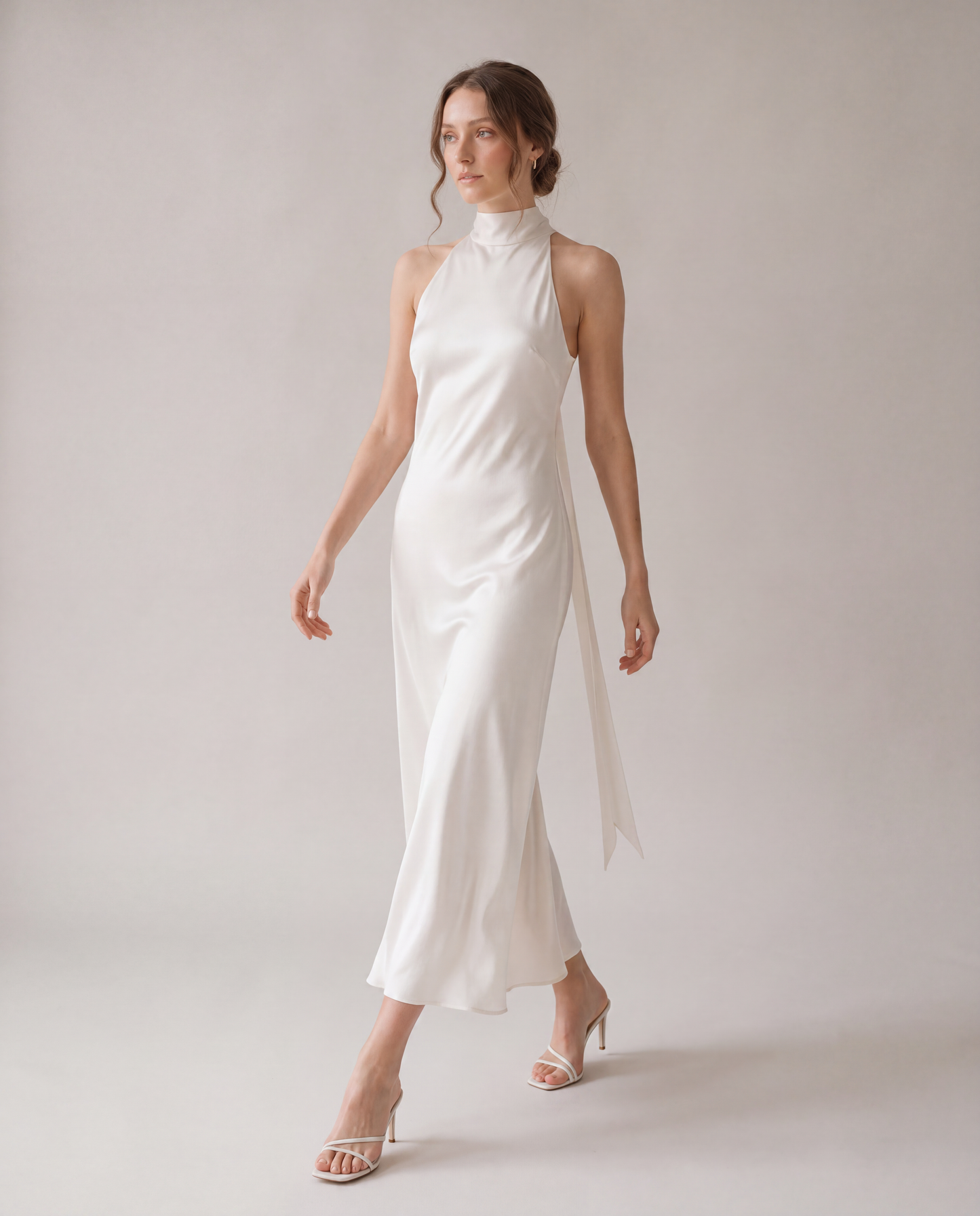 Lowe Halter Silk Dress