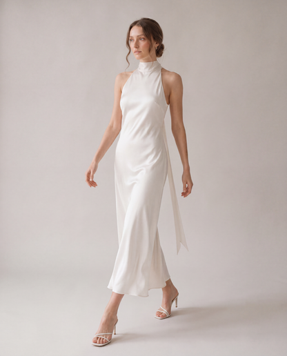 Lowe Halter Silk Dress