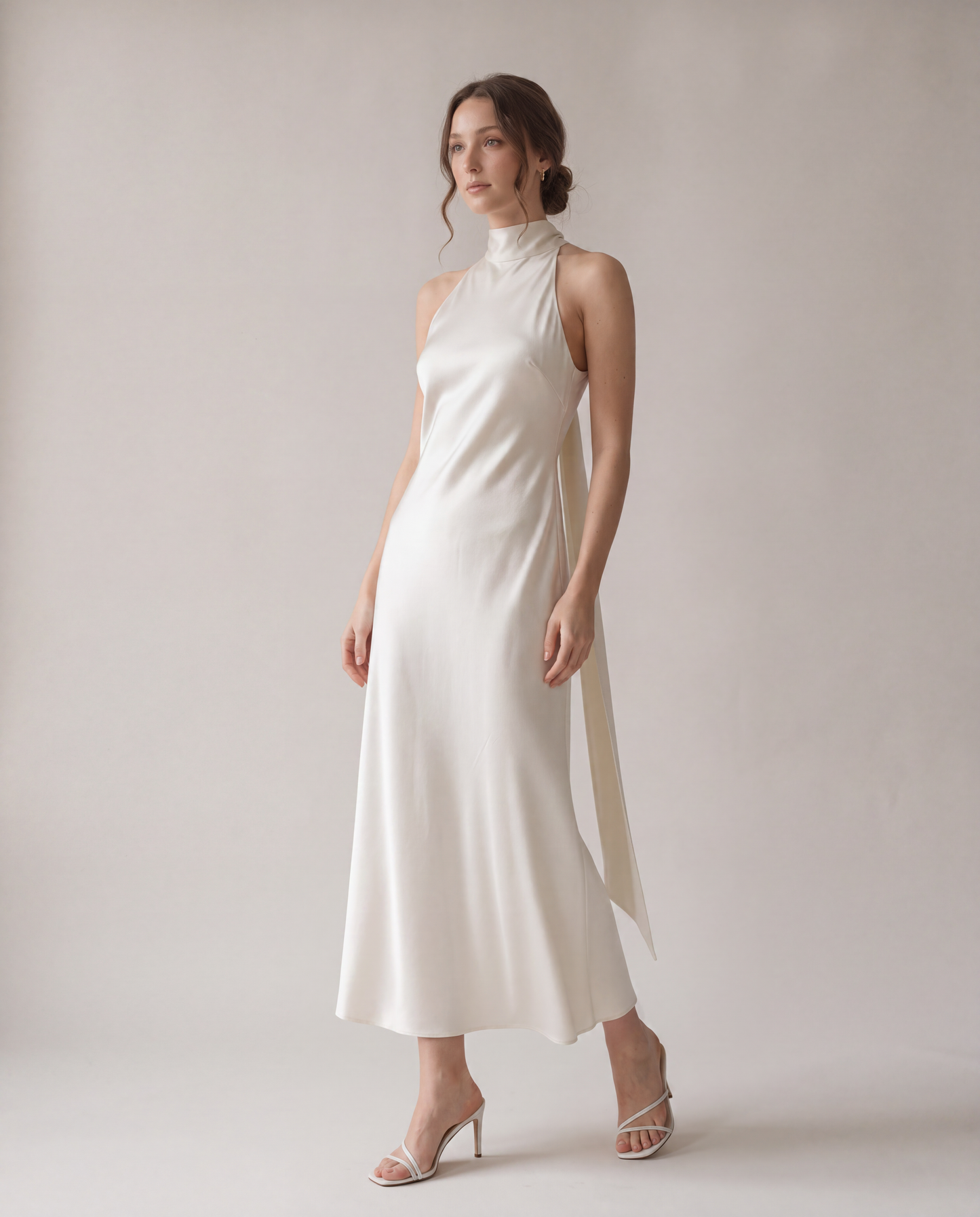 Lowe Halter Silk Dress