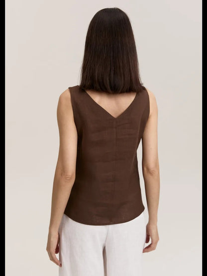 The Amour Linen Tank Top