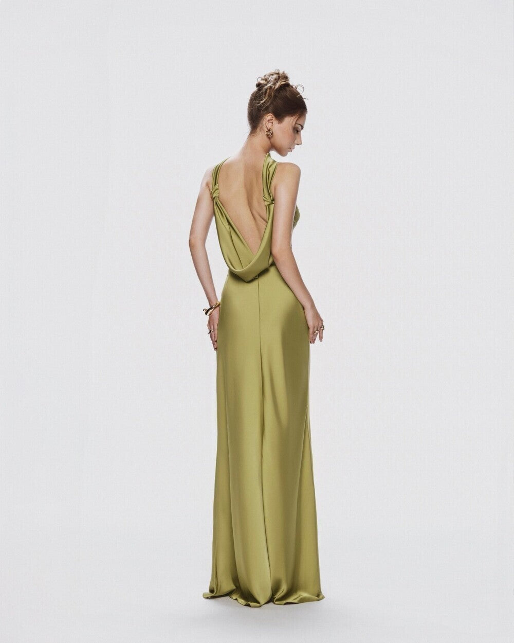 Fiora Halter Silk Gown