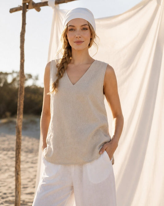 Mireille Linen Top