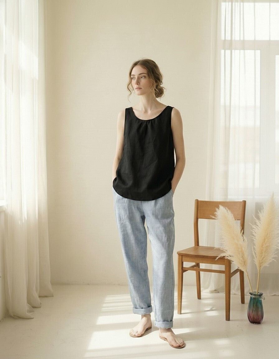 Linden Linen Tank Top