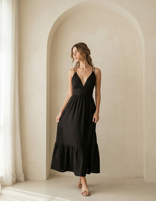 Vie Linen Maxi Dress