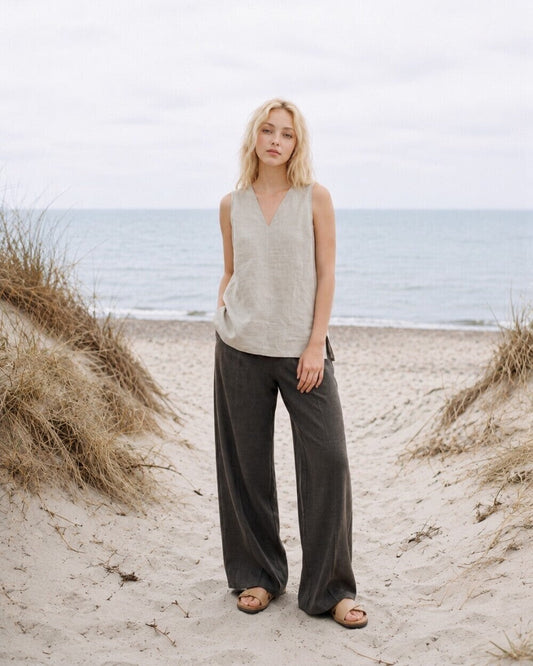 Gemini Linen Top