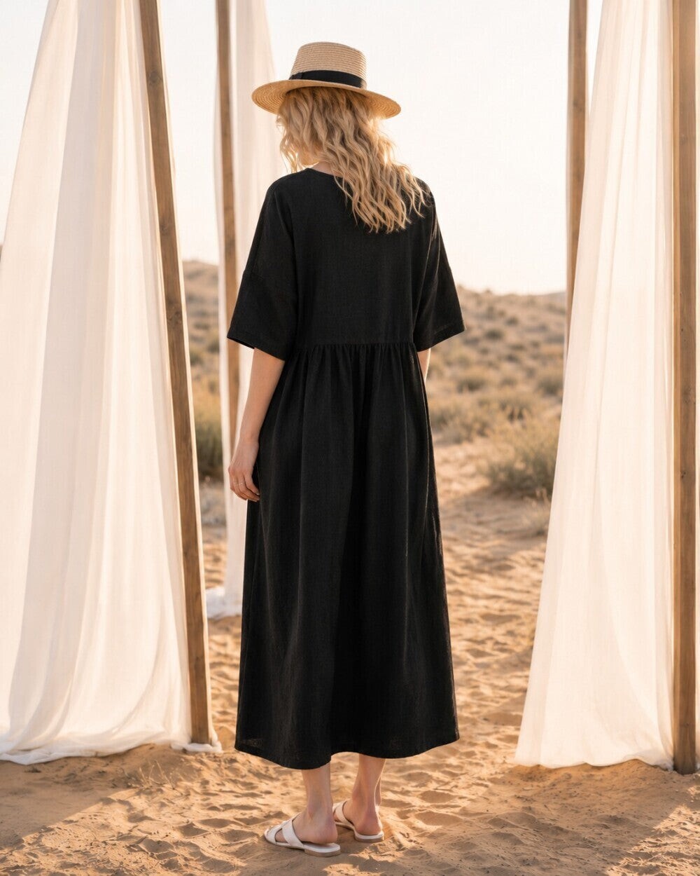 Cora Linen Dress