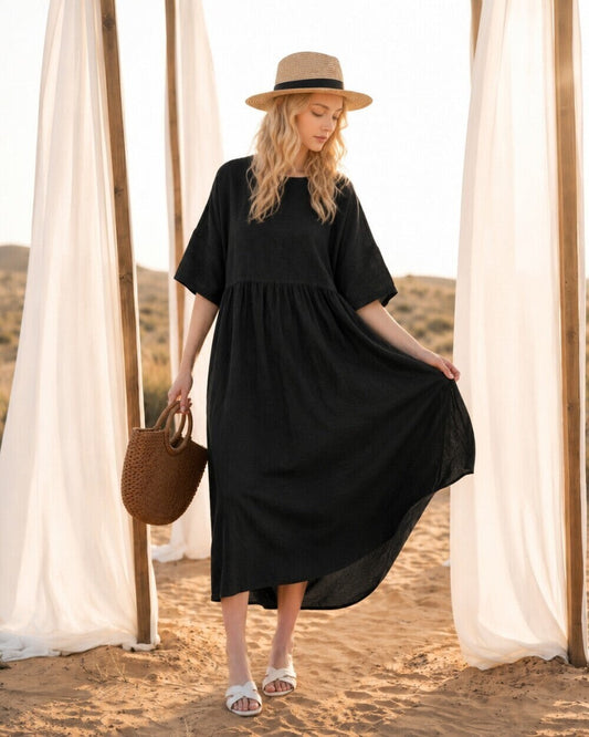 Cora Linen Dress