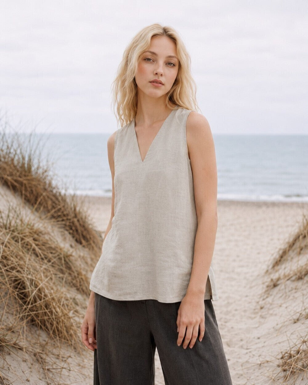 Gemini Linen Top