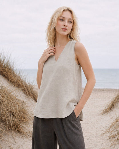 Gemini Linen Top