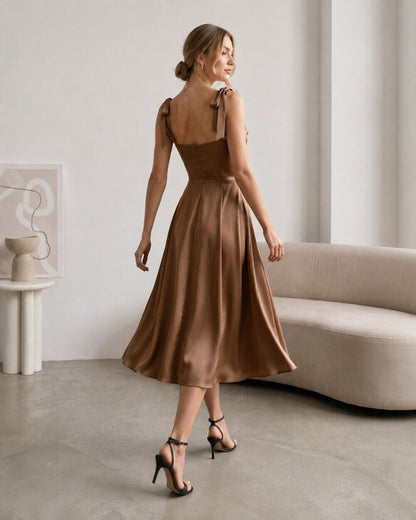 The Esther Silk Midi Dress