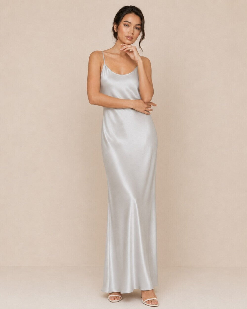 Lunea Silk Slip Dress