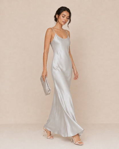 Lunea Silk Slip Dress