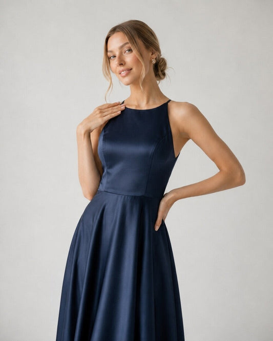 Evelyn Silk Midi Dress