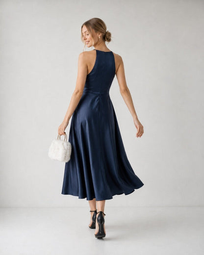 Evelyn Silk Midi Dress