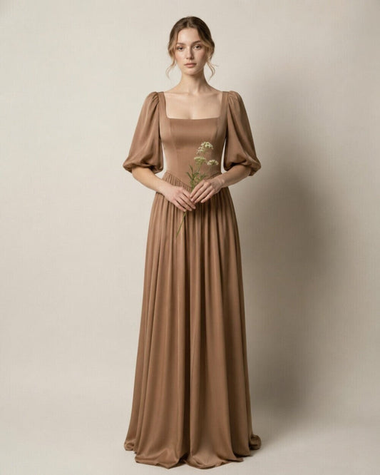 Thalia Puff Sleeve Gown